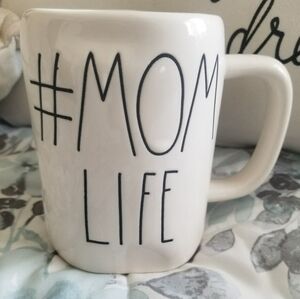 Rae Dunn White #MomLife Mug